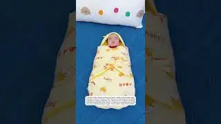 The due date is approaching, and here comes a handmade baby swaddle made by a mom-to-be!