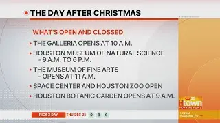 Day after Christmas things to do in Htown