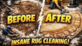 This Rug Was Buried Under Leaves for Months&hellip; Watch What Happened! Satisfying ASMR | Carpet Cleaning 