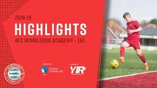 Highlights: Worthing U19 11-2 AFC Wimbledon U19 - 19.12.18