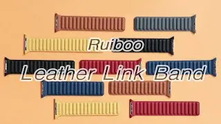 2020 Latest Leather Link apple watch band! Watch Before Buying!