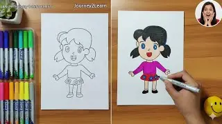How to Draw a Little Princess Easy 👧👑 | Step by Step Drawing Tutorial | Fun & Simple Art