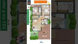 North Facing 4BHK Duplex House Design in 225 sq yards size #houseplan