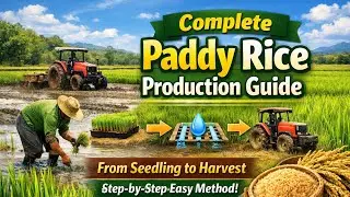 Complete Paddy Rice Production Guide | Step-by-Step From Seedling to Harvest
