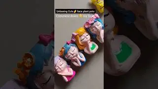 Unboxing viral plant pots🪴 #plantpot#dollface#minipot#cute#viral#trending#youtubeshorts#openingvideo