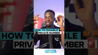 How to disable private number on your phone #viralvideo #smartphone #techtech #shortvideos #android