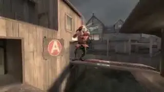 Trickjumping on pl_thundermountain!