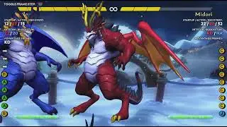 Fantasy Strike - Midori dragon form 3 DMG combo