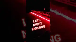 Late night farming, Burning down some weeds. The lightning storm is amazing.