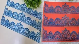 Edible Eggless Sugar Lace for Cream Cake & Fondant Cake/HomeMade Edible Sugar lace form Scratch