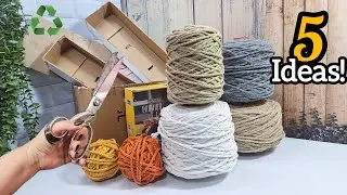 I made and sold all the ideas!5 genius ideas for recycling cardboard and rolls! DIY home decor ideas