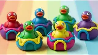 Five Little Ducks Play Dough Adventures Song For kids