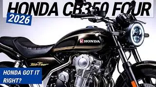 Honda CB350 Four 2026 года, возможно, станет самым умным ретро-мотоциклом Honda на сегодняшний день.