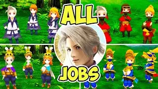 Final Fantasy 3 3D Remake All Jobs From Worst To Best [4k 60fps]