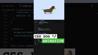 Dog Animation using HTML & CSS | CSS Creative Project 🐶 #shorts #coding #css #animation #viral