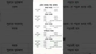 নামাজের তালিকা  #trending #video #viral #trend #islam #namaz