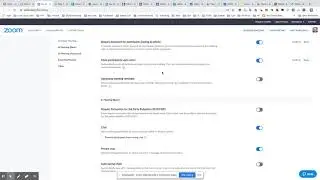 Zoom Security Settings