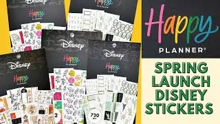 NEW HAPPY PLANNER SPRING LAUNCH DISNEY STICKER BOOK FLIP THROUGHS | THE HAPPY PLANNER