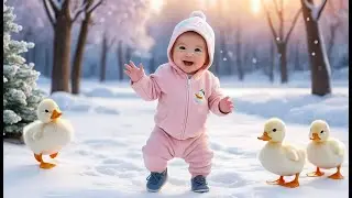 Winter Duck Walk | Fun Winter Learning & Action Video for Toddlers
