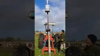 clavadora de postes mecánica-- hincadora de postes