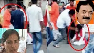 GUJARAT:MLA Balram Thawani kicking woment at Naroda Road | Rakhi Strike | India News tv