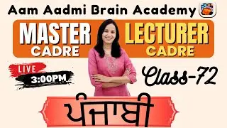 Master Cadre Punjabi | 2nd paper preparation |master cadre new update |Aam Aadmi Brain Academy