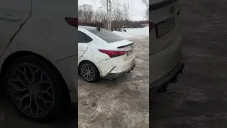 Сделали прямой выхлоп Hyundai Solaris 2 рестайлинг,но это не конец,в живую звук по другому конечно)