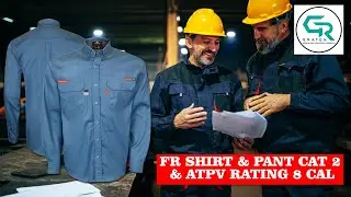 FR SHIRT & PANT CAT 2 & ATPV RATING 8 CAL #workingsuit