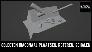 Objecten diagonaal plaatsen, roteren, schalen