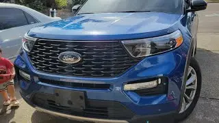Демонтаж решетки радиатора Ford Explorer 2020-2022 годов выпуска.