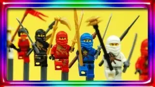 LEGO NINJAGO Sensei Wu, Cole DX, Nya, and NUCKAL 2170, 2172, 2173