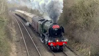 60103 Flying Scotsman romps up Wilmcote Bank! Ill-fated Valentines Day Shakespeare Express | 14/2/26