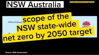 NSW Australia - Scope of NSW State-wide bet zero by 2050 target.