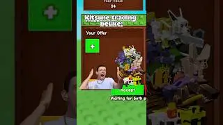 Kitsune trading in Grow a Garden belike: #growagarden #roblox