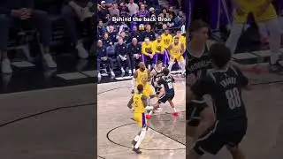 LeBron behind the back pass 😱#lebronjames #sctop10 #nba