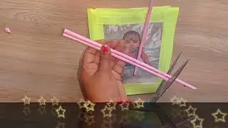 unique photo frame. Hanging photo frame. paper flowers. easy craft ideas. support friends ❤️❤️