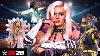 Women Entrances !! 40+ Minutes WWE2K26 NEW!!