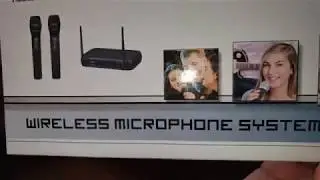 Pyle Pro PDWM2135 VHF Dual Frequency Wireless System 2 Handheld Microphones PDWM2135
