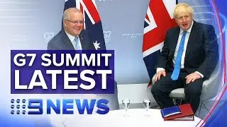 Security and trade at forefront of G7 discussions | Nine News Australia