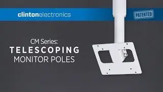 CM Series: Telescoping Ceiling Mount Monitor Poles for LCDs or PVMs