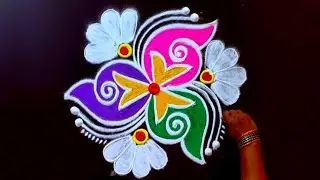 2 Beautiful Maha Shivaratri special Rangoli kolam designs &hearts;️ New rangoli kolam designs with dots