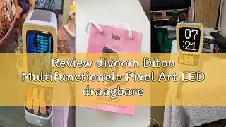 Review divoom Ditoo Multifunctionele Pixel Art LED draagbare Bluetooth luidspreker, 256 programmeerb
