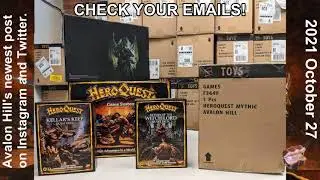HeroQuest 2021 &mdash; Avalon Hill Warehouse UPDATE!