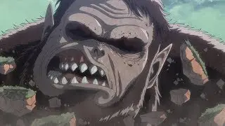 SNK - Levi beats Beast Titan down