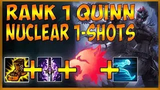 RANK 1 QUINN 2000+ MS FULL LETHALITY HIGH DAMAGE BUILD (BIG COMEBACK) - League of Legends