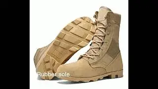 Custom Tactical Boots Combat Jungle Suede Leather Panama Sole Desert Boots