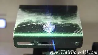 Silver Locket Laser Engraving Personalization Demo at HairBows4U.com