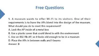 CWDP-305 Certified Wireless Design Professional Exam Prep & Free Questions