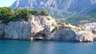 Croatia. MAKARSKA 2013 .The Adriatic Sea. Panorama of the city