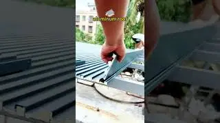 This aluminum roof shingle is the newest in roofing material! #roofingmaterial #metalroofing